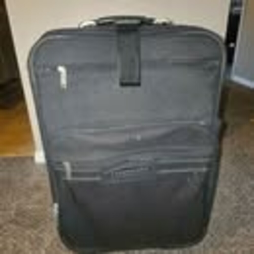Expansions Black Rolling Suitcase